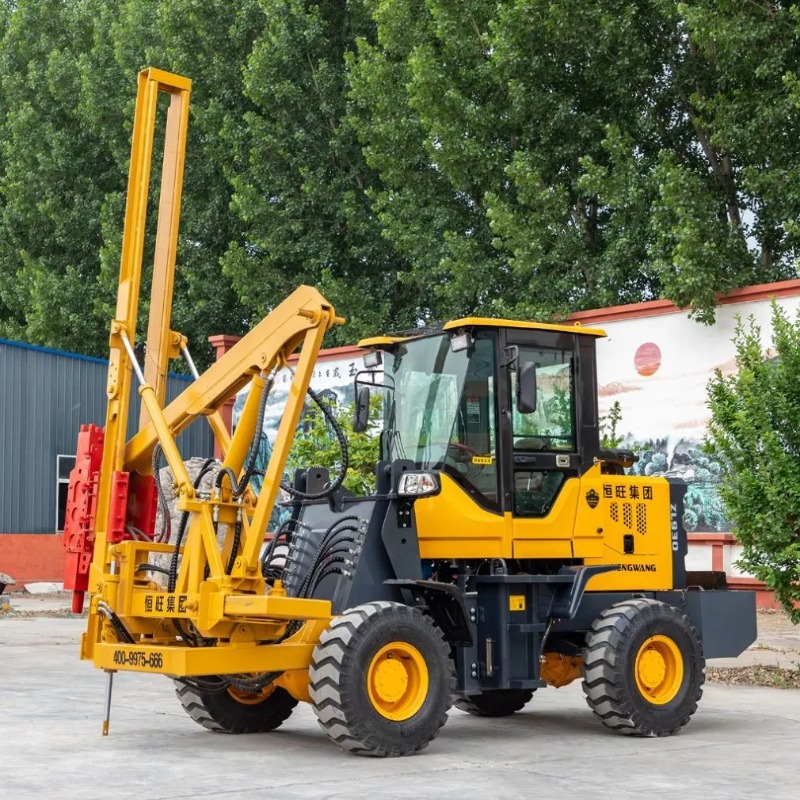Heavy Equipment In Construction - Мощный гидравлический винтовой сваебойный молот для