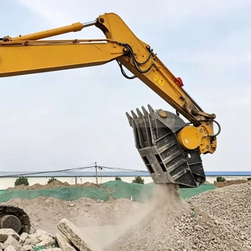 Heavy Equipment Attachments - Гидравлический ковш-дробилка для экскаватора, навесное оборудование