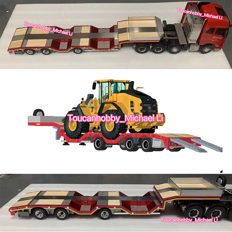 Tractor Backhoe - 1/14 RC прицеп для радиоуправляемого погрузчика